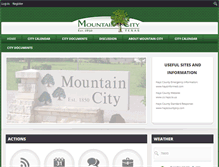 Tablet Screenshot of mountaincitytx.com